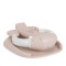Suport de Baie Bebe cu Scaun Cangaroo Nuggy Pink, Înălțime Reglabilă, Bază Antiderapantă Largă, Scaun Cadou, 9 luni+