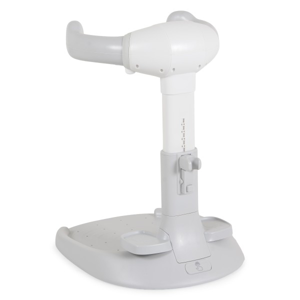 Suport de Baie Bebe cu Scaun Cangaroo Nuggy Gray, Înălțime Reglabilă, Bază Antiderapantă Largă, Scaun Cadou, 9 luni+
