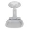 Suport de Baie Bebe cu Scaun Cangaroo Nuggy Gray, Înălțime Reglabilă, Bază Antiderapantă Largă, Scaun Cadou, 9 luni+