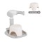 Suport de Baie Bebe cu Scaun Cangaroo Nuggy Gray, Înălțime Reglabilă, Bază Antiderapantă Largă, Scaun Cadou, 9 luni+