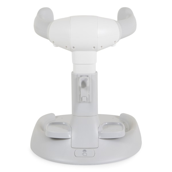 Suport de Baie Bebe cu Scaun Cangaroo Nuggy Gray, Înălțime Reglabilă, Bază Antiderapantă Largă, Scaun Cadou, 9 luni+