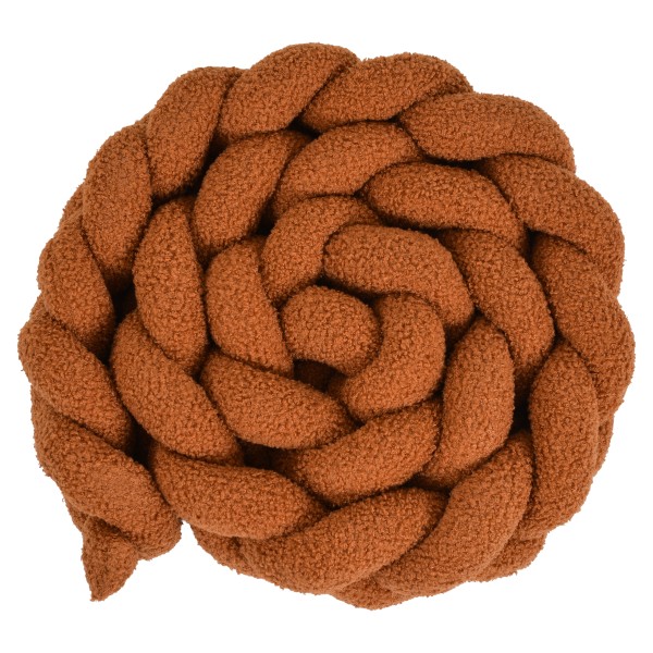 Protecție Pătuț Bebelusi, Cangaroo Boucle Dream Brown, Structură Tricotată, 235 cm, 60×120 și 70×140 cm
