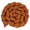 Protecție Pătuț Bebelusi, Cangaroo Boucle Dream Brown, Structură Tricotată, 235 cm, 60×120 și 70×140 cm