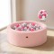 Piscină cu Bile Moale Boucle Moni Toys Pink, 200 Bile Incluse, Husă Detașabilă, 90×90 cm, 12 luni+
