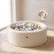 Piscină cu Bile Moale Boucle Moni Toys Ivory, 200 Bile Incluse, Husă Detașabilă, 90×90 cm, 12 luni+