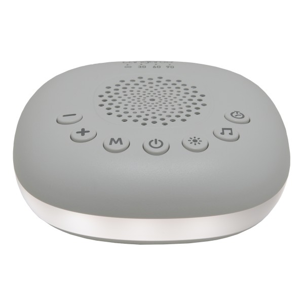 Aparat Sunete Albe Bebelusi Cangaroo Luma Noice, 20 Sunete, LED Color, Cronometru, 36h Baterie, Portabil