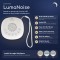 Aparat Sunete Albe Bebelusi Cangaroo Luma Noice, 20 Sunete, LED Color, Cronometru, 36h Baterie, Portabil