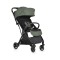 Cărucior Cangaroo Easy Fold Green, Pliere Automată, Cadru Aluminiu, Spătar Rabatabil, Roți 360°, Husă Picioare, 0-22 kg