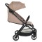 Cărucior Cangaroo Flip+ Beige, Pliere Automată, Aluminiu 6,9 kg, Amortizoare Toate Roțile, Roți 360°, 0-22 kg