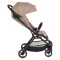 Cărucior Cangaroo Flip+ Beige, Pliere Automată, Aluminiu 6,9 kg, Amortizoare Toate Roțile, Roți 360°, 0-22 kg