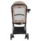 Cărucior Cangaroo Flip+ Beige, Pliere Automată, Aluminiu 6,9 kg, Amortizoare Toate Roțile, Roți 360°, 0-22 kg