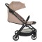 Cărucior Cangaroo Flip+ Beige, Pliere Automată, Aluminiu 6,9 kg, Amortizoare Toate Roțile, Roți 360°, 0-22 kg
