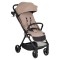 Cărucior Cangaroo Flip+ Beige, Pliere Automată, Aluminiu 6,9 kg, Amortizoare Toate Roțile, Roți 360°, 0-22 kg