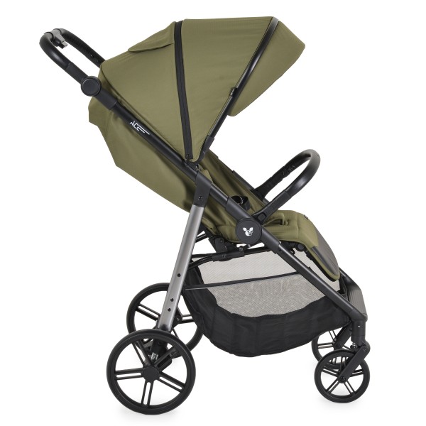 Cărucior Cangaroo Ace Green, 0-4 Ani, Aluminiu, Amortizoare Toate Roțile, Copertină UPF 50+, Șezut 87 cm, 0-22 kg