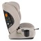 Scaun Auto Moni Rivo Beige i-Size, 9-36 kg, 76-150 cm, Ham 5 Puncte, Tetieră Reglabilă, 1-12 Ani, Suport Pahar