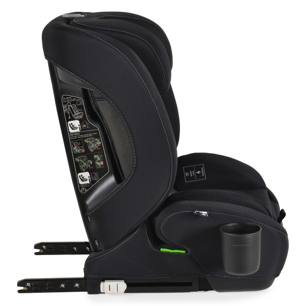 Scaun Auto cu ISOFIX Moni Pulse Black i-Size, Top Tether, 9-36 kg, 76-150 cm, Ham 5 Puncte, Tapițerie Detașabilă, 1-12 Ani
