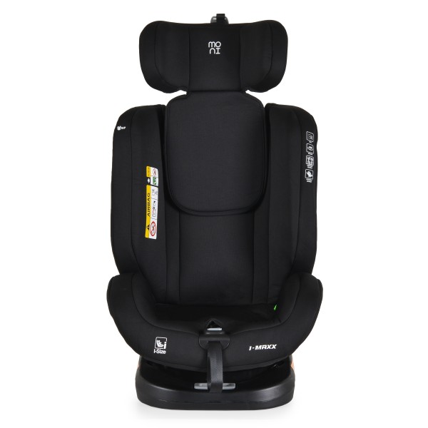 Scaun Auto cu ISOFIX Moni i-Maxx Pink i-Size, Rotativ 360°, 40-150 cm, Față și Spate, Spumă Memorie, Cataramă BIP, 0-12 Ani