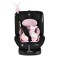 Scaun Auto cu ISOFIX Moni i-Maxx Pink i-Size, Rotativ 360°, 40-150 cm, Față și Spate, Spumă Memorie, Cataramă BIP, 0-12 Ani