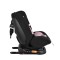 Scaun Auto cu ISOFIX Moni i-Maxx Pink i-Size, Rotativ 360°, 40-150 cm, Față și Spate, Spumă Memorie, Cataramă BIP, 0-12 Ani