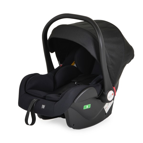 Cărucior Combinat Moni All Road 2 în 1 Black cu Scaun Auto i-Size Inclus, Cadru Aluminiu, Scaun Reversibil, 0-4 Ani