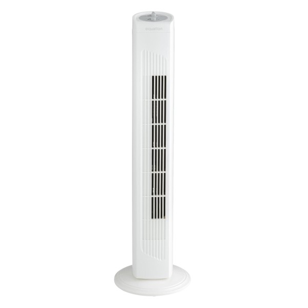Ventilator Turn Fara Elice 42W, 3 Viteze, Oscilație 70°, Timer 2 Ore, Debit 1489 m³/h, 81 cm,Alb