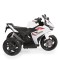 Motocicletă electrică pentru copii Moni Hurricane White 6V 7Ah cu lumini LED, MP3 și USB, 3-8 ani, 30 kg