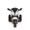 Motocicletă electrică pentru copii Moni Hurricane White 6V 7Ah cu lumini LED, MP3 și USB, 3-8 ani, 30 kg