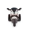 Motocicletă electrică pentru copii Moni Hurricane White 6V 7Ah cu lumini LED, MP3 și USB, 3-8 ani, 30 kg