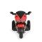 Motocicletă electrică pentru copii Moni Hurricane Red 6V 7Ah cu lumini LED, MP3 și USB, 3-8 ani, 30 kg