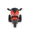 Motocicletă electrică pentru copii Moni Hurricane Red 6V 7Ah cu lumini LED, MP3 și USB, 3-8 ani, 30 kg