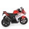 Motocicletă electrică pentru copii Moni Hurricane Red 6V 7Ah cu lumini LED, MP3 și USB, 3-8 ani, 30 kg