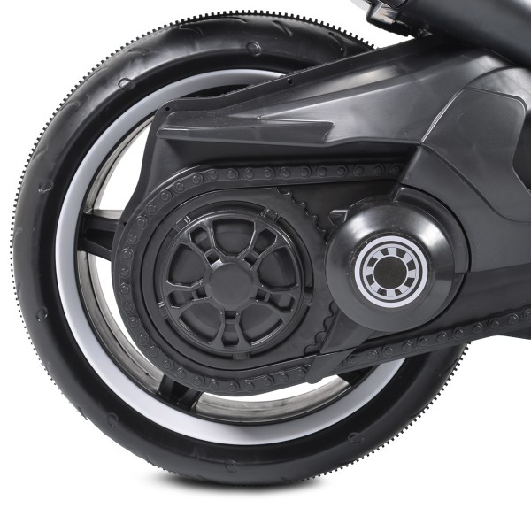 Motocicletă Electrică pentru Copii Moni Ninja Duo Blue 12V 7Ah, 3-8 Ani, Lumini LED, MP3, Reglare Viteză din Mâner