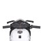Motocicletă Electrică pentru Copii Moni Ninja Duo White 12V 7Ah, 3-8 Ani, Lumini LED, MP3, Reglare Viteză din Mâner