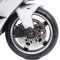 Motocicletă Electrică pentru Copii Moni Ninja Duo White 12V 7Ah, 3-8 Ani, Lumini LED, MP3, Reglare Viteză din Mâner