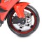 Motocicletă Electrică pentru Copii Moni Ninja Red 12V 7Ah, 3-8 Ani, Lumini LED, MP3, Viteză 7 km/h, Roți Luminoase