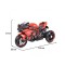 Motocicletă Electrică pentru Copii Moni Ninja Red 12V 7Ah, 3-8 Ani, Lumini LED, MP3, Viteză 7 km/h, Roți Luminoase