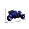 Motocicletă Electrică pentru Copii Moni Ninja Blue 12V 7Ah, 3-8 Ani, Lumini LED, MP3, Viteză 7 km/h, Roți Luminoase