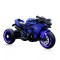 Motocicletă Electrică pentru Copii Moni Ninja Blue 12V 7Ah, 3-8 Ani, Lumini LED, MP3, Viteză 7 km/h, Roți Luminoase