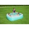 Piscină Gonflabilă Dreptunghiulară Bestway 201x150x51 cm, 450 L, PVC Rezistent, pentru Copii 6+