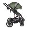 Cărucior Combinat Moni All Road 2 în 1 Dark Green cu Scaun Auto i-Size Inclus, Cadru Aluminiu, Scaun Reversibil, 0-4 Ani