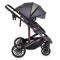 Cărucior Combinat Moni All Road 2 în 1 Grey cu Scaun Auto i-Size Inclus, Cadru Aluminiu, Scaun Reversibil, 0-4 Ani