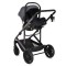 Cărucior Combinat Moni All Road 2 în 1 Grey cu Scaun Auto i-Size Inclus, Cadru Aluminiu, Scaun Reversibil, 0-4 Ani