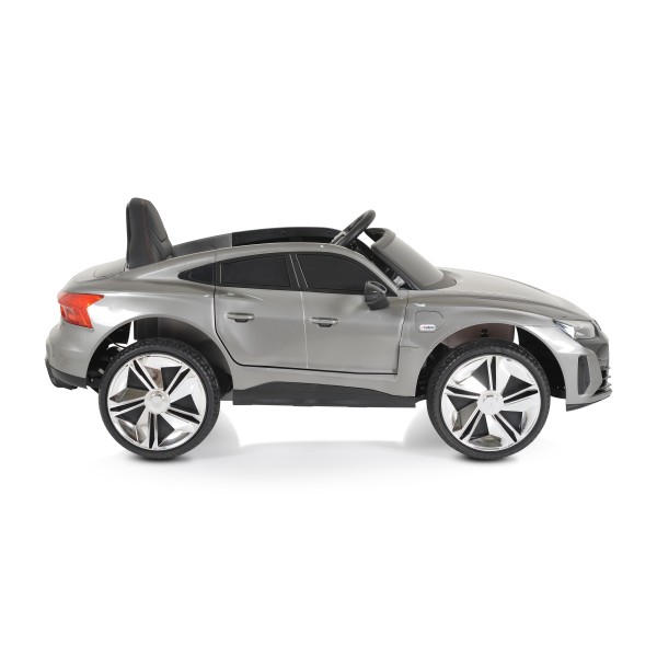 Masina electrica copii Audi RS e-tron Grey 12V, telecomanda 2.4GHz, Bluetooth, roti EVA, 3-8 ani, 30 kg