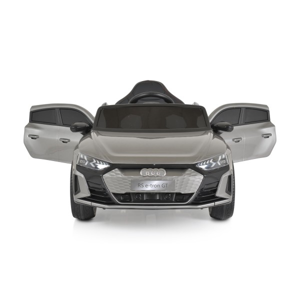 Masina electrica copii Audi RS e-tron Grey 12V, telecomanda 2.4GHz, Bluetooth, roti EVA, 3-8 ani, 30 kg