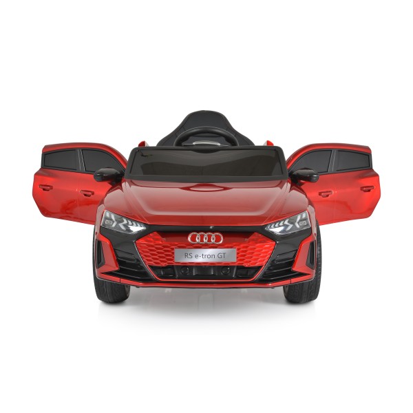 Masina electrica copii Audi RS e-tron Red 12V, telecomanda 2.4GHz, Bluetooth, roti EVA, 3-8 ani, 30 kg