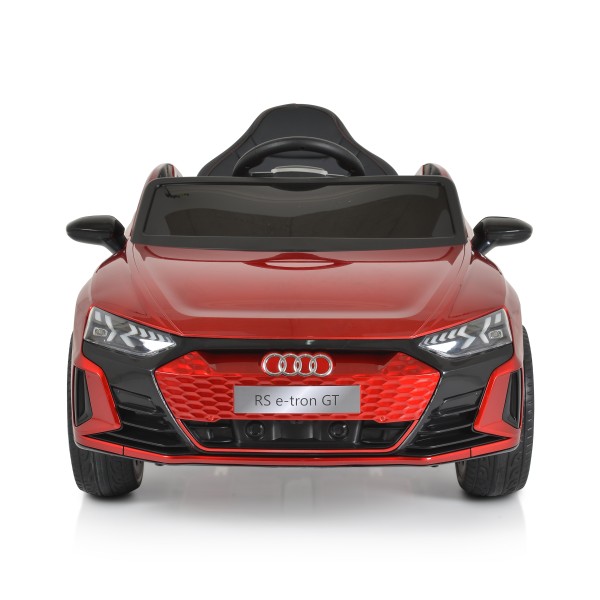 Masina electrica copii Audi RS e-tron Red 12V, telecomanda 2.4GHz, Bluetooth, roti EVA, 3-8 ani, 30 kg