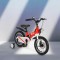 Bicicleta copii Byox GTR Red 14 inch, 3-5 ani, cadru magneziu, frane disc, roti ajutatoare, far LED