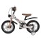 Bicicleta copii Byox GTR Beige 14 inch, 3-5 ani, cadru magneziu, frane disc, roti ajutatoare, far LED