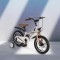 Bicicleta copii Byox GTR Beige 14 inch, 3-5 ani, cadru magneziu, frane disc, roti ajutatoare, far LED