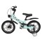 Bicicleta copii Byox GTR Mint 14 inch, 3-5 ani, cadru magneziu, frane disc, roti ajutatoare, far LED